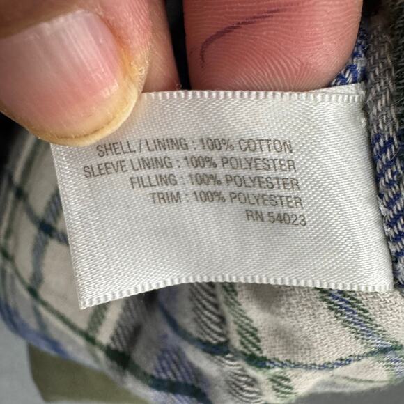 Old Navy‎ Womens Quilted Plaid Lining Sherpa Collar, Military Style Jacket LARGE - Picture 4 of 9